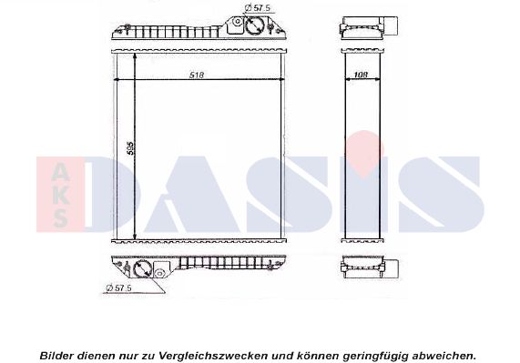 AKS DASIS radiatorius, variklio aušinimas 440596N